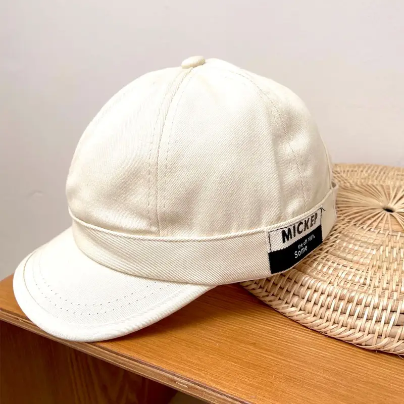 Women's White Niche Short Brim Baseball Cap - Image 4