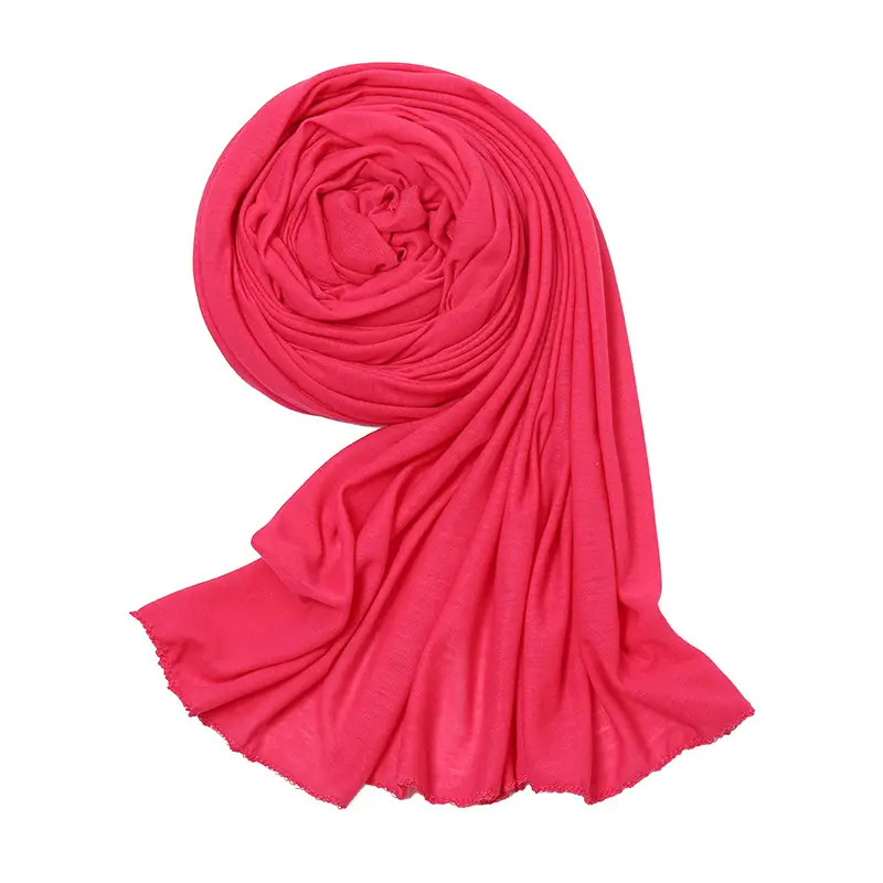 Women's Green Mercerized Cotton Scarf Autumn Winter - Image 22