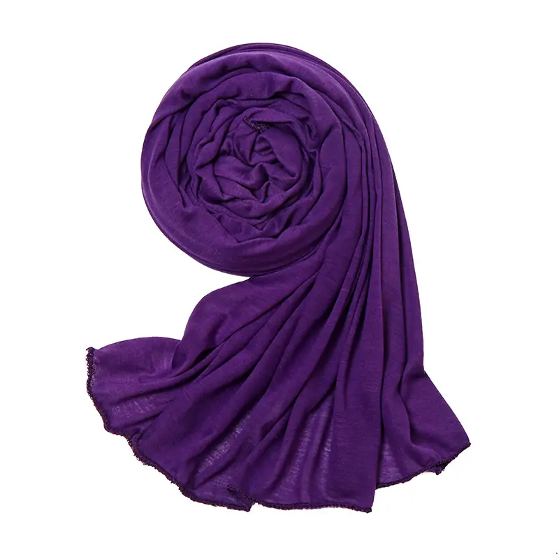 Women's Green Mercerized Cotton Scarf Autumn Winter - Image 10