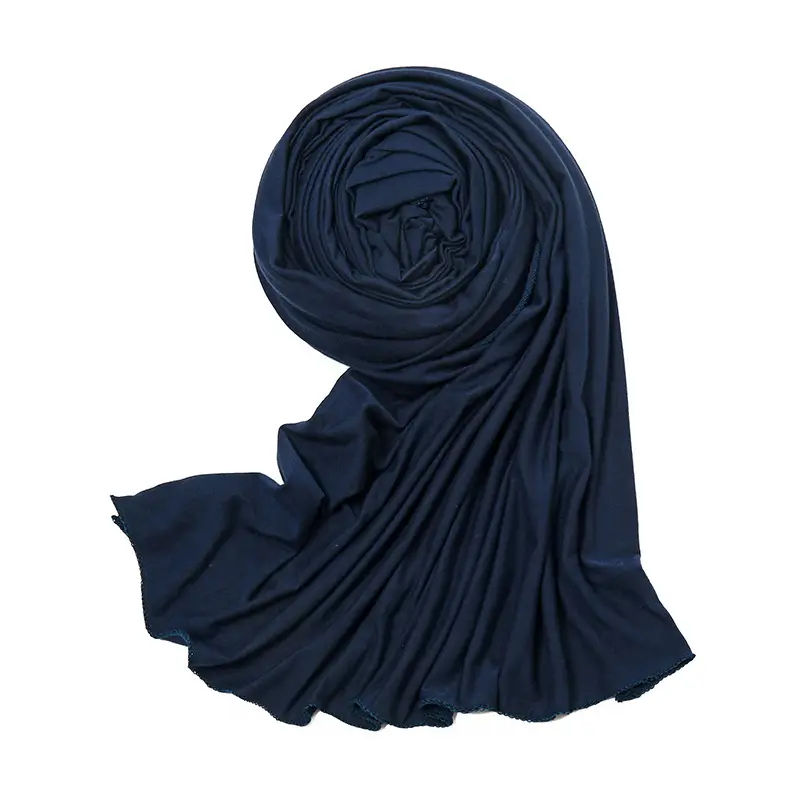 Women's Green Mercerized Cotton Scarf Autumn Winter - Image 14