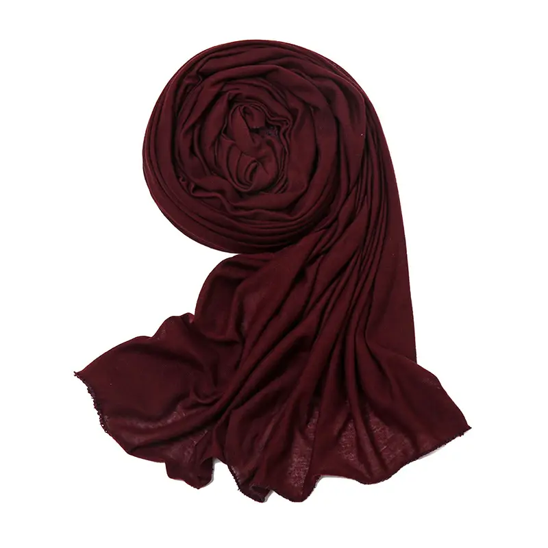 Women's Green Mercerized Cotton Scarf Autumn Winter - Image 15