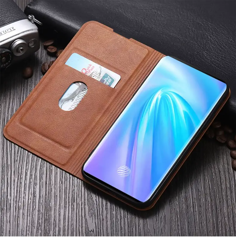 VIVOnex3 Flip Leather Protective Case Black — feature 13
