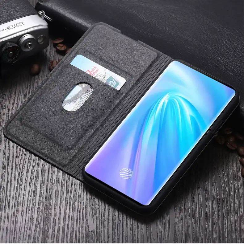 VIVOnex3 Flip Leather Protective Case Black — feature 17