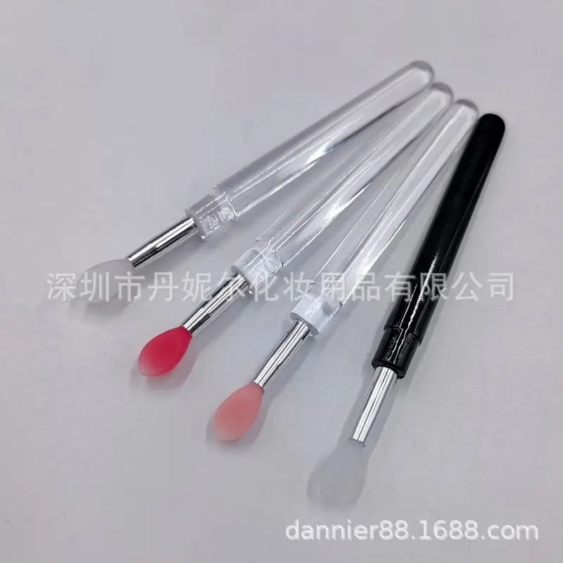 Silicone Lip Brush with Lid Portable Makeup Tool - Image 8