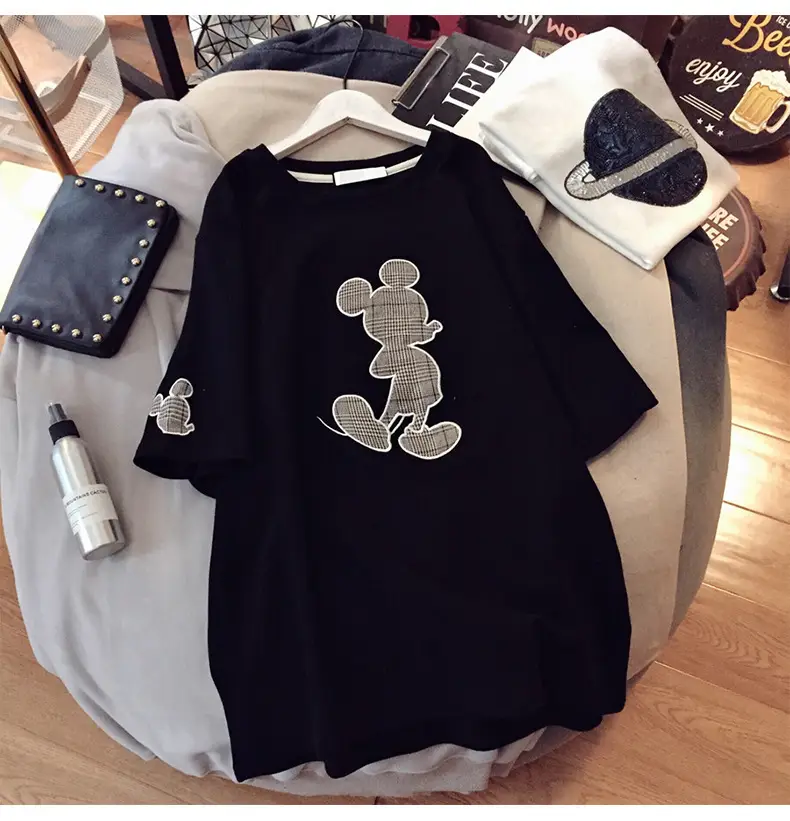 Women Pink Cartoon T-Shirt Short Sleeve 2026 - Image 5