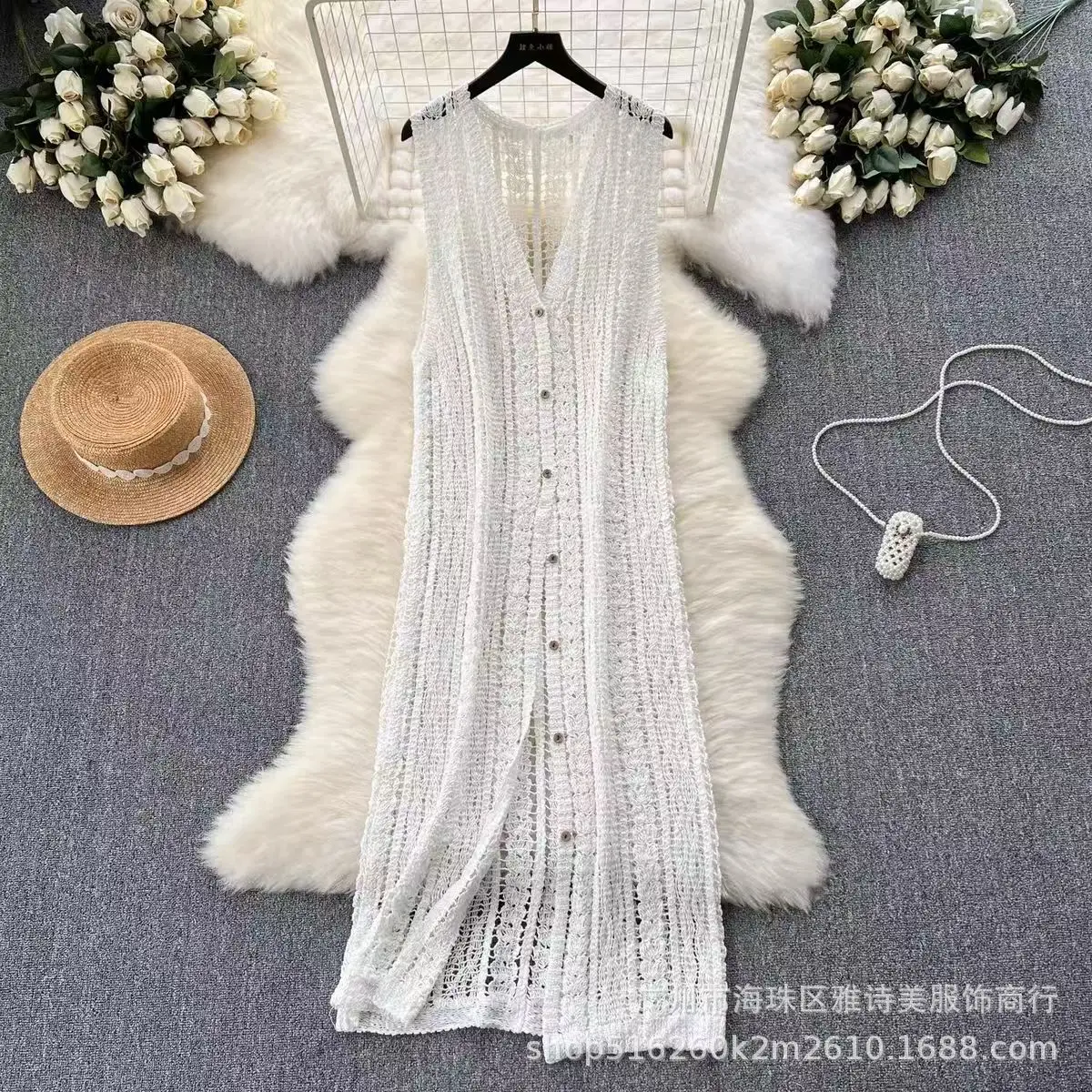 New Summer Bikini Set Korean Style Knitted Three Piece - Image 137