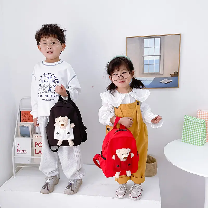 Cute Bear Backpack Unisex Kids School Bag - Image 7