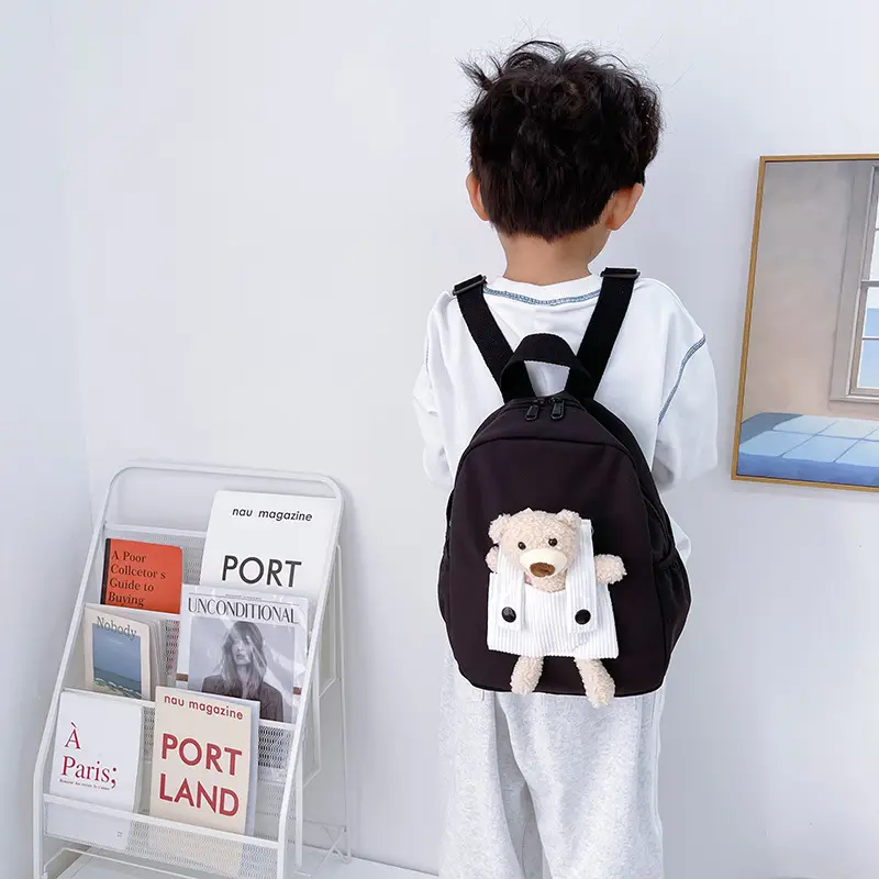 Cute Bear Backpack Unisex Kids School Bag - Image 8