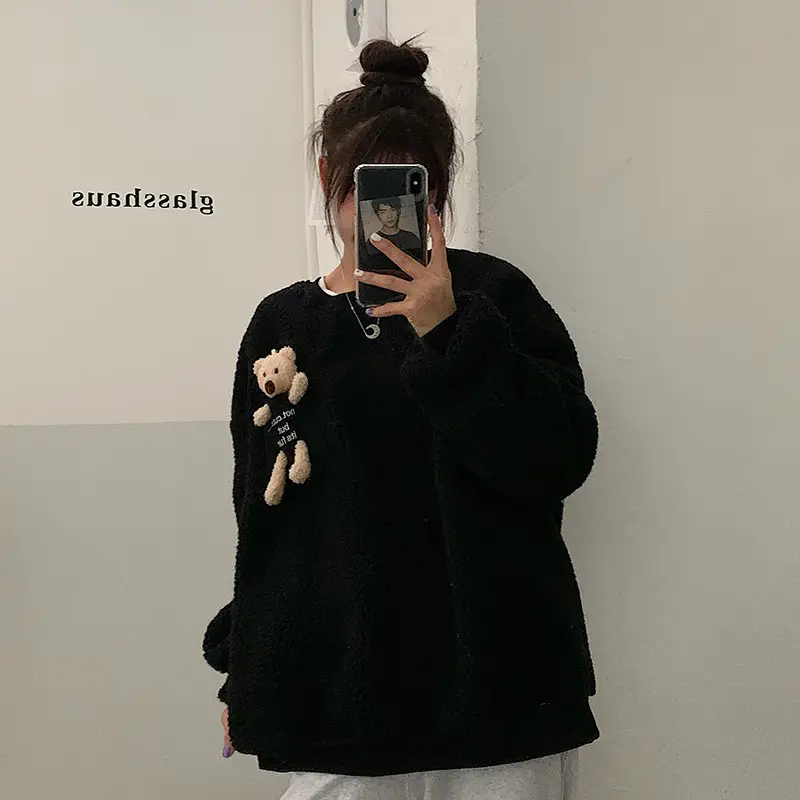 2020 Imitation Lamb Velvet Top for Women — feature 2
