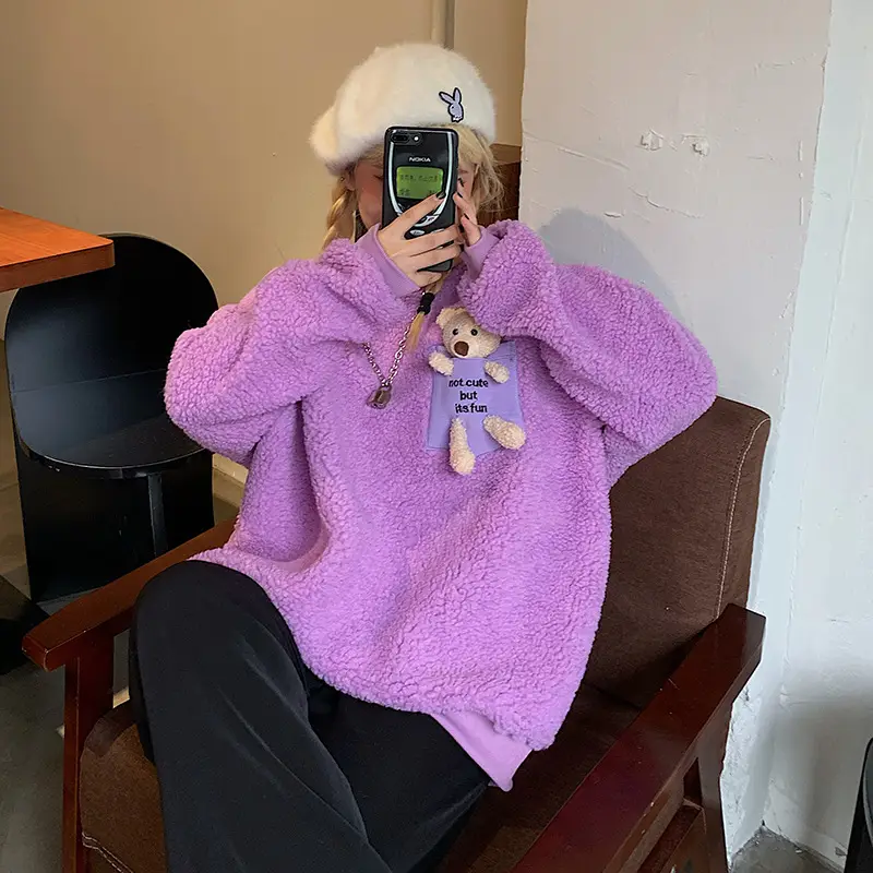2020 Imitation Lamb Velvet Top for Women — feature 25