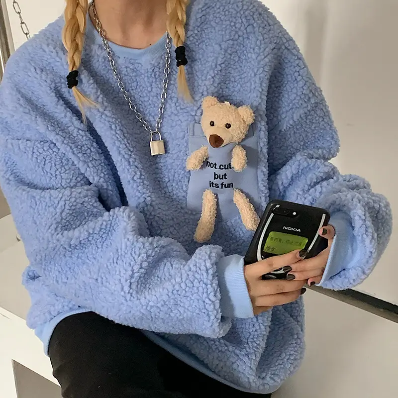 2020 Imitation Lamb Velvet Top for Women — feature 47