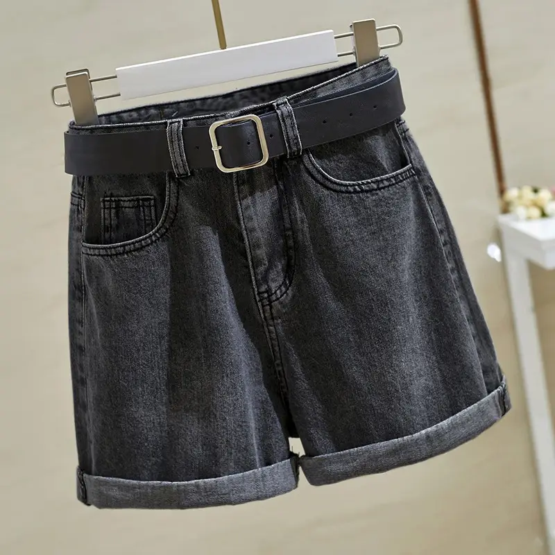 Women Denim Shorts High Waist 2021 Summer - Image 4