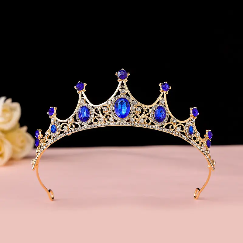 Korean Baroque Crown Headdress for Bride 18+ - Image 18