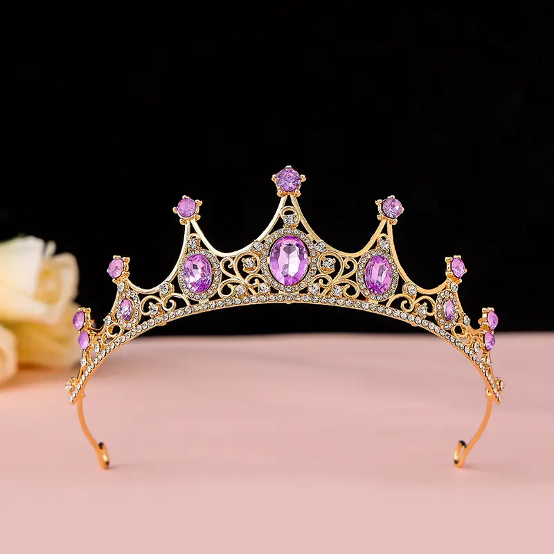 Korean Baroque Crown Headdress for Bride 18+ - Image 19