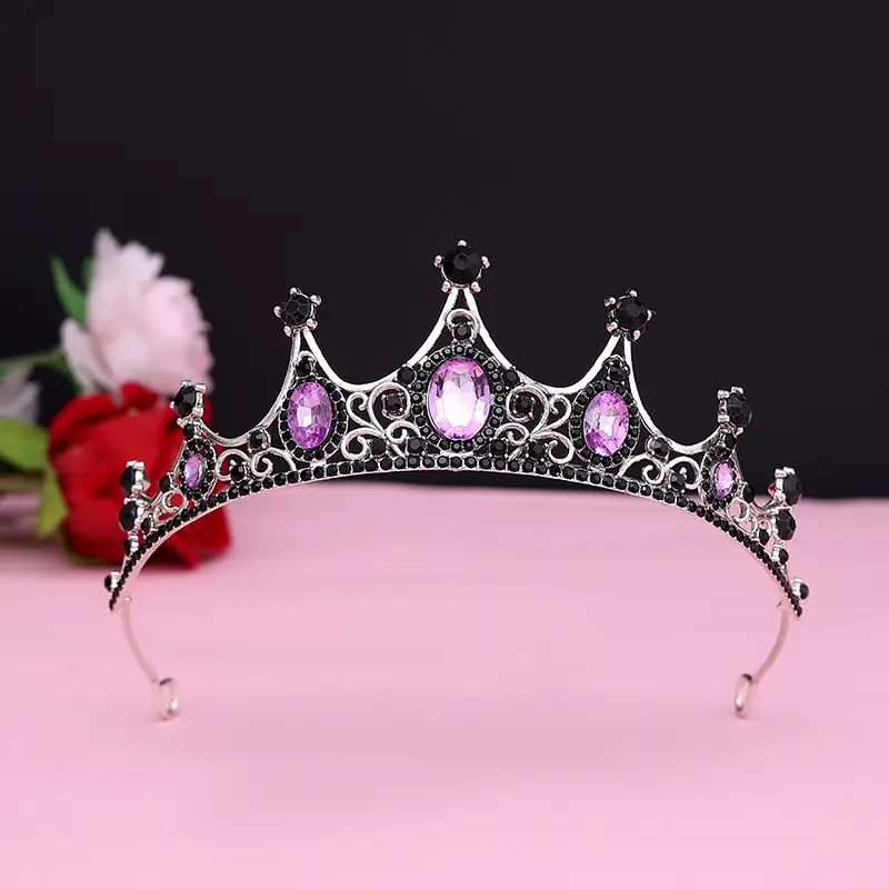 Korean Baroque Crown Headdress for Bride 18+ - Image 23