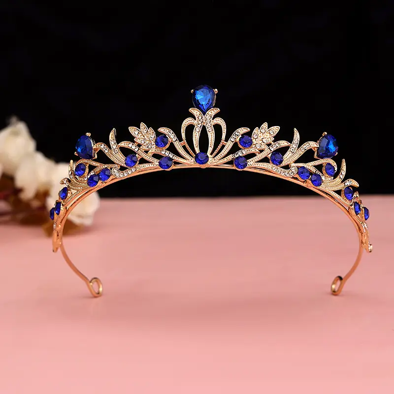 Korean Baroque Crown Headdress for Bride 18+ - Image 25