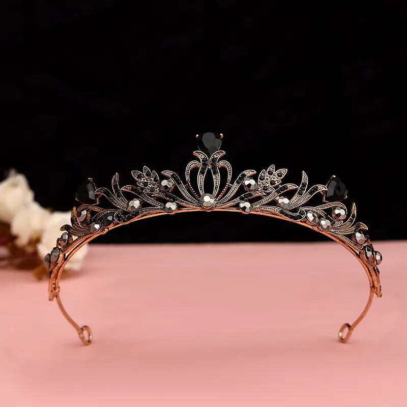 Korean Baroque Crown Headdress for Bride 18+ - Image 29