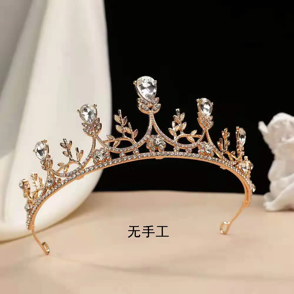 Korean Baroque Crown Headdress for Bride 18+ - Image 34