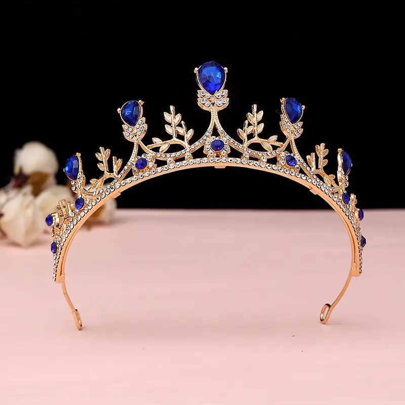 Korean Baroque Crown Headdress for Bride 18+ - Image 36