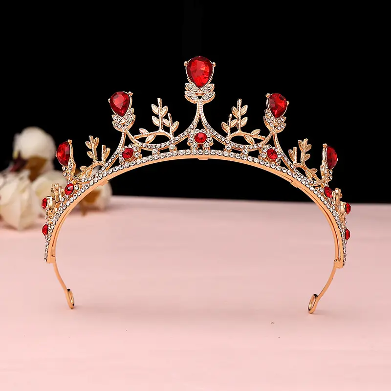 Korean Baroque Crown Headdress for Bride 18+ - Image 37