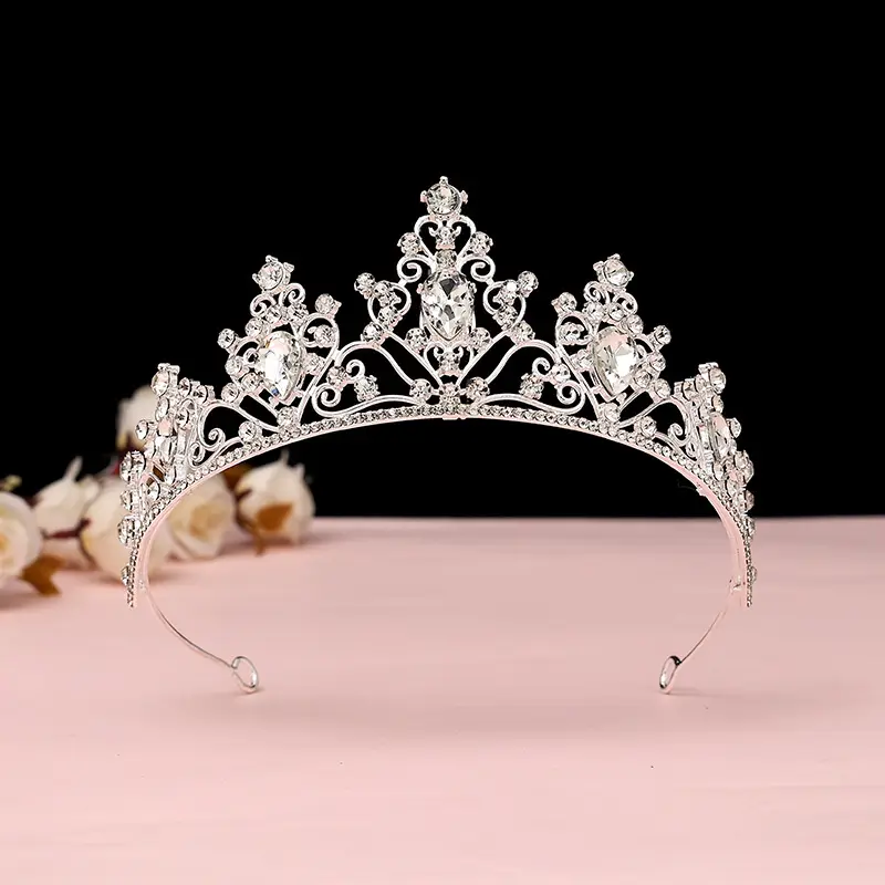 Korean Baroque Crown Headdress for Bride 18+ - Image 44