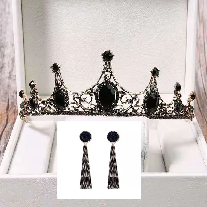 Korean Baroque Crown Headdress for Bride 18+ - Image 8