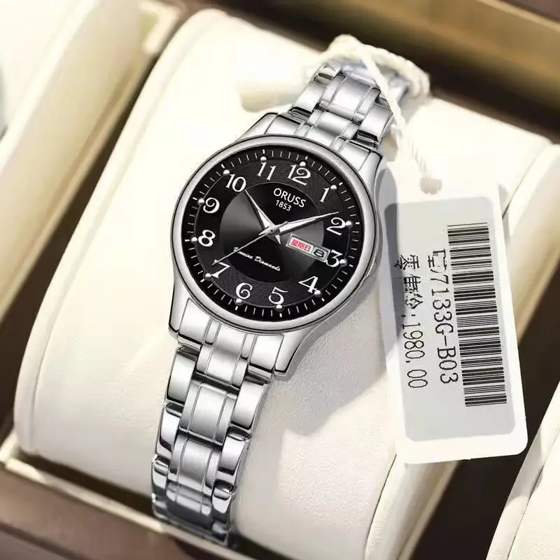 Watch Women's Official genuine goods Brand Women's Watch Waterproof Simple Elegant Quartz Watch Women's Watch Internet Celebrity Watch for Women