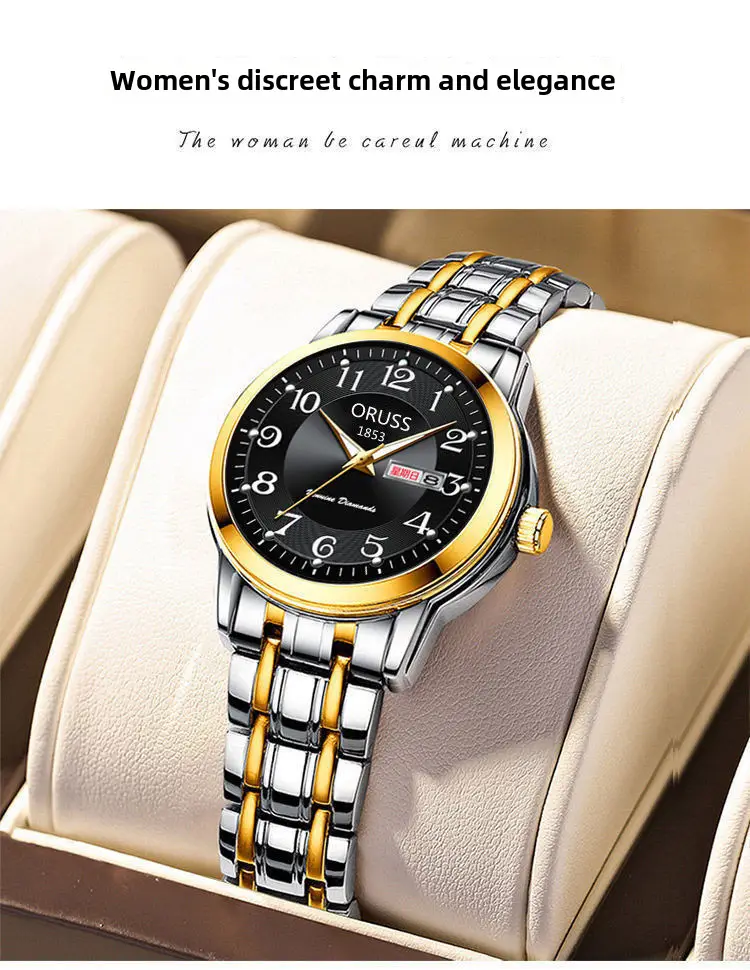 Watch Women's Official genuine goods Brand Women's Watch Waterproof Simple Elegant Quartz Watch Women's Watch Internet Celebrity Watch for Women
