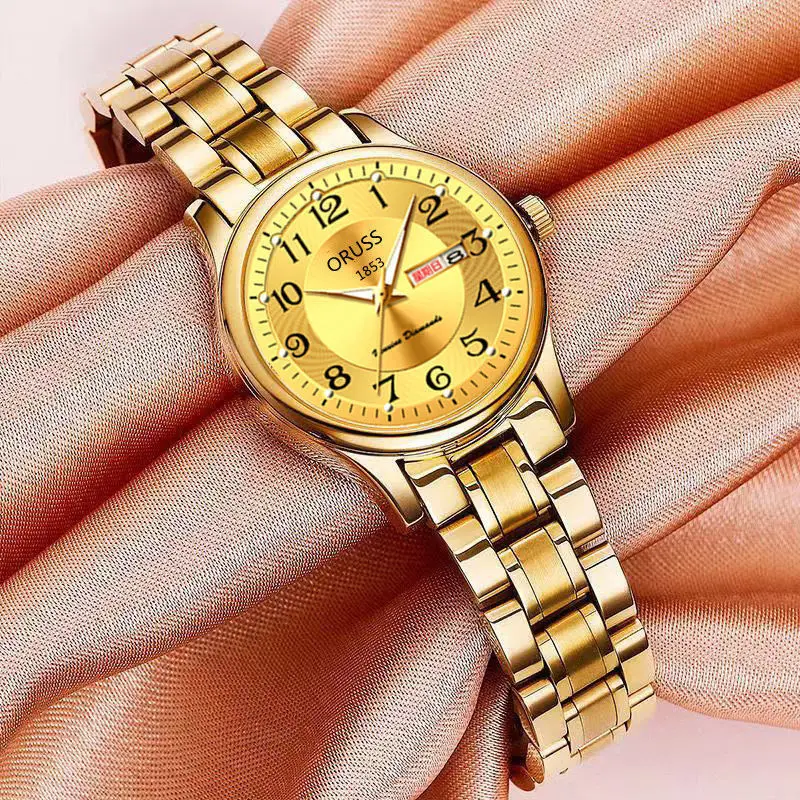 Watch Women's Official genuine goods Brand Women's Watch Waterproof Simple Elegant Quartz Watch Women's Watch Internet Celebrity Watch for Women