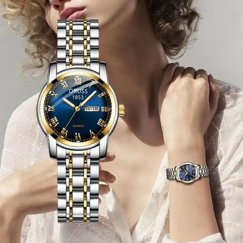 Watch Women's Official genuine goods Brand Women's Watch Waterproof Simple Elegant Quartz Watch Women's Watch Internet Celebrity Watch for Women
