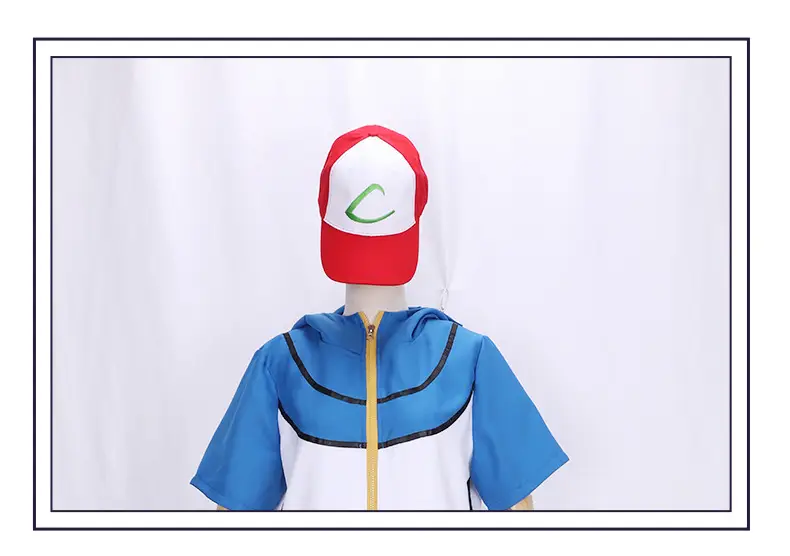 Pokemon Cosplay Suit Blue White Shorts Cap Hat β feature 14
