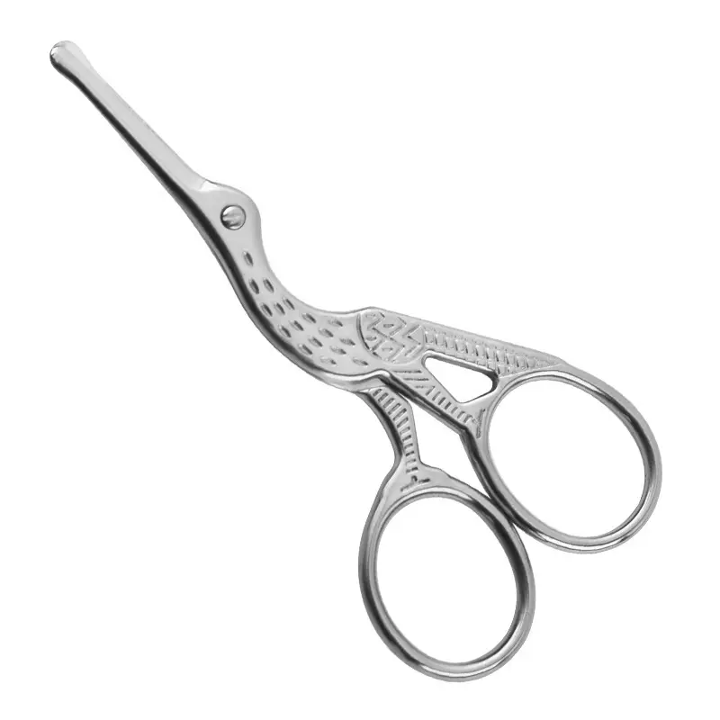 Stainless Steel Nose Hair Scissors Gold Color 16g