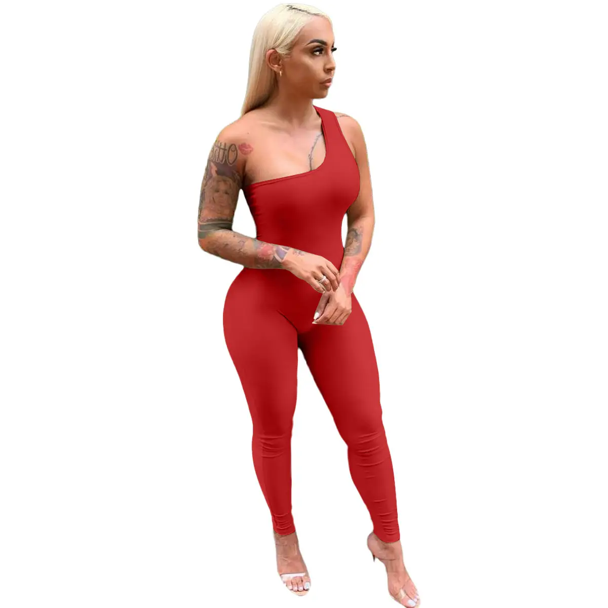 Women Sexy Sports Jumpsuit White Black Multi Color - Image 17