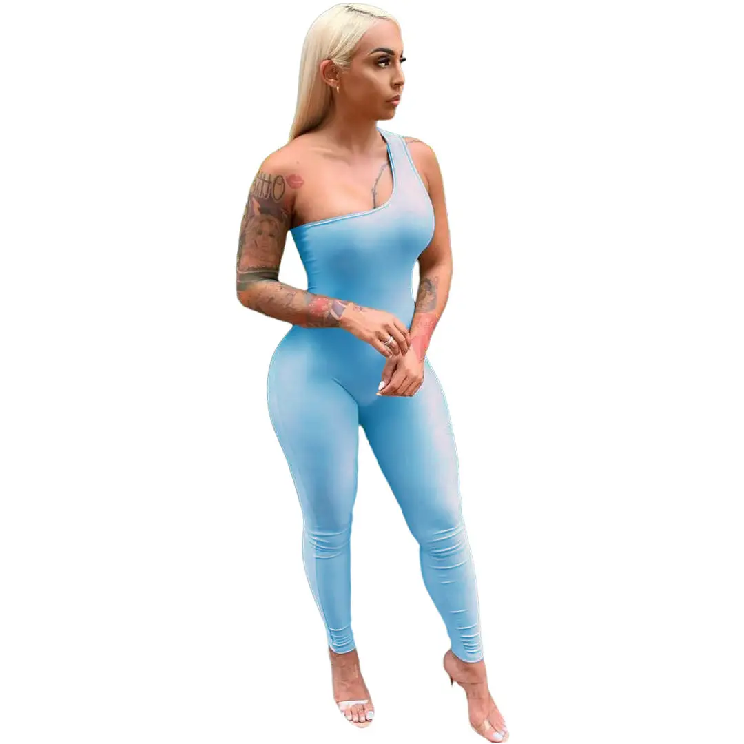 Women Sexy Sports Jumpsuit White Black Multi Color - Image 12