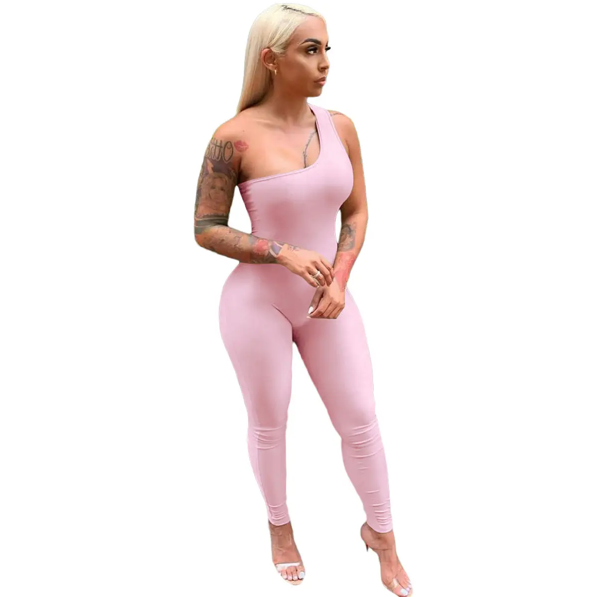Women Sexy Sports Jumpsuit White Black Multi Color - Image 9