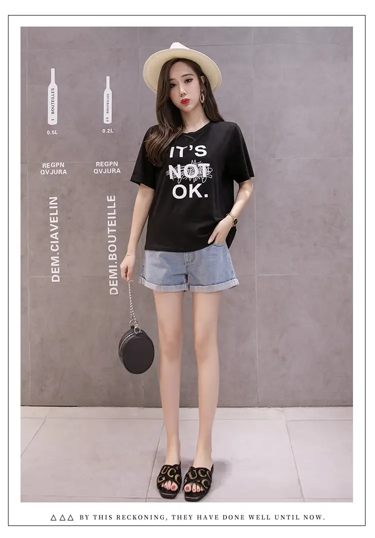 Maternity Denim Shorts for Pregnant Women Summer Loose Support — feature 24
