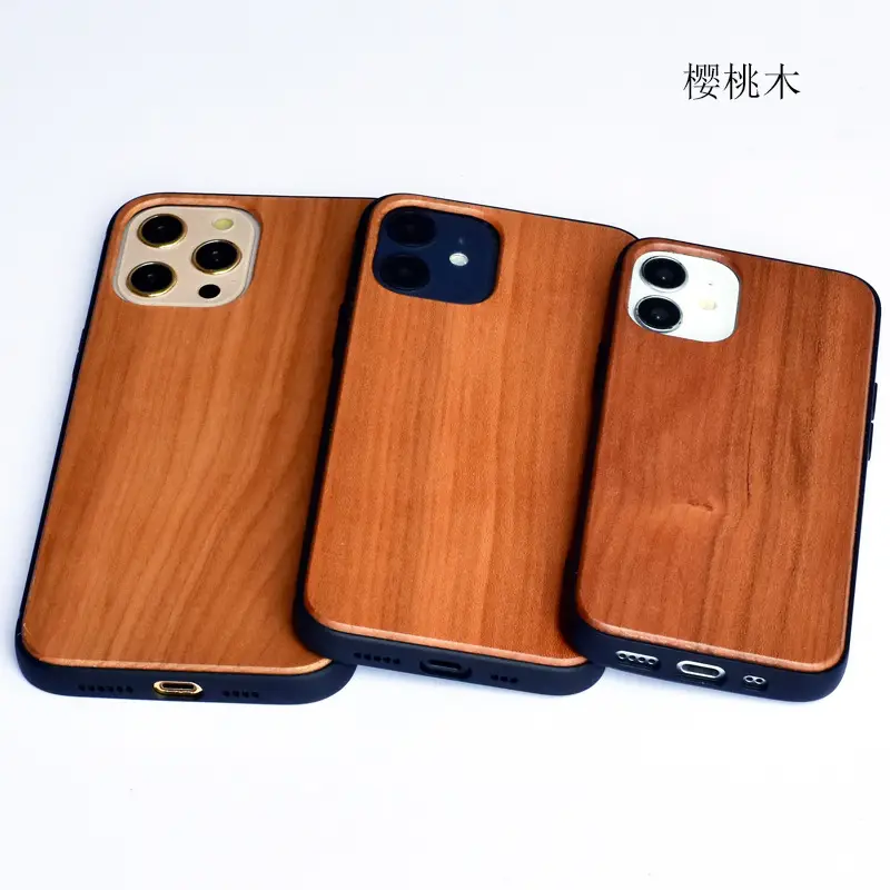Luxury Bamboo Wooden Mobile Case for iPhone 13+ - Image 9