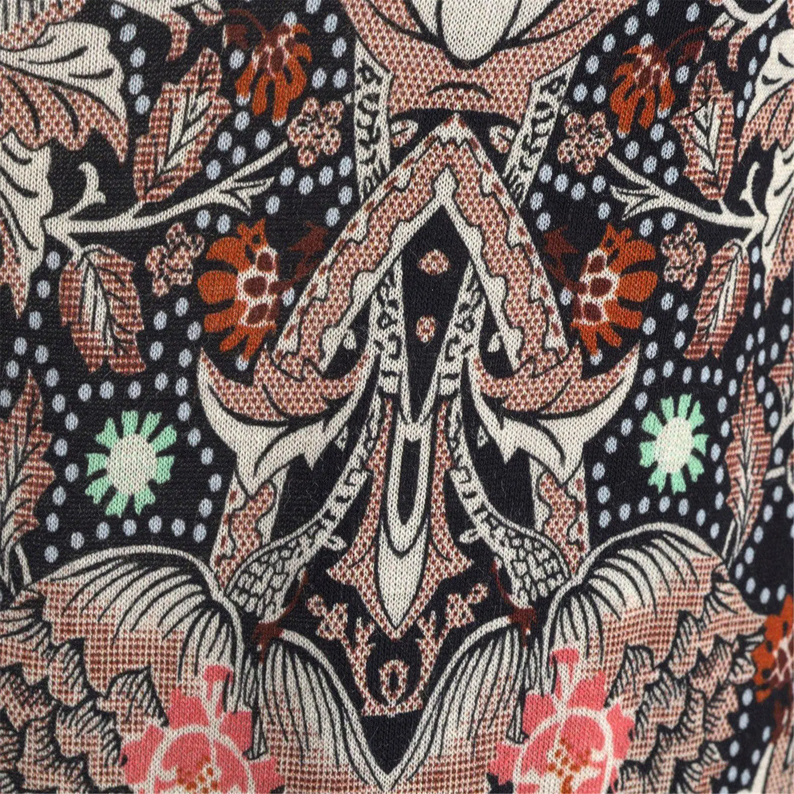 Women's Tropical Leaf High Waist Slim Fit Pants — feature 6