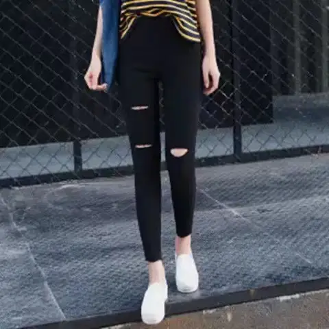 Women's Black Magic Pants 2021 Summer Leggings - Image 6