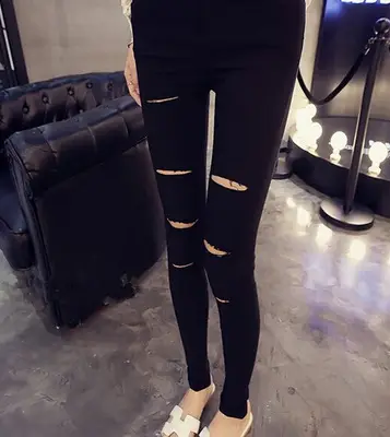 Women's Black Magic Pants 2021 Summer Leggings - Image 3
