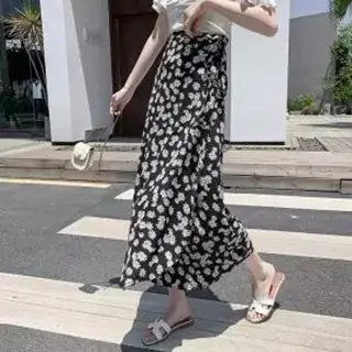 Floral Lace-up Skirt Summer Wear - Image 13