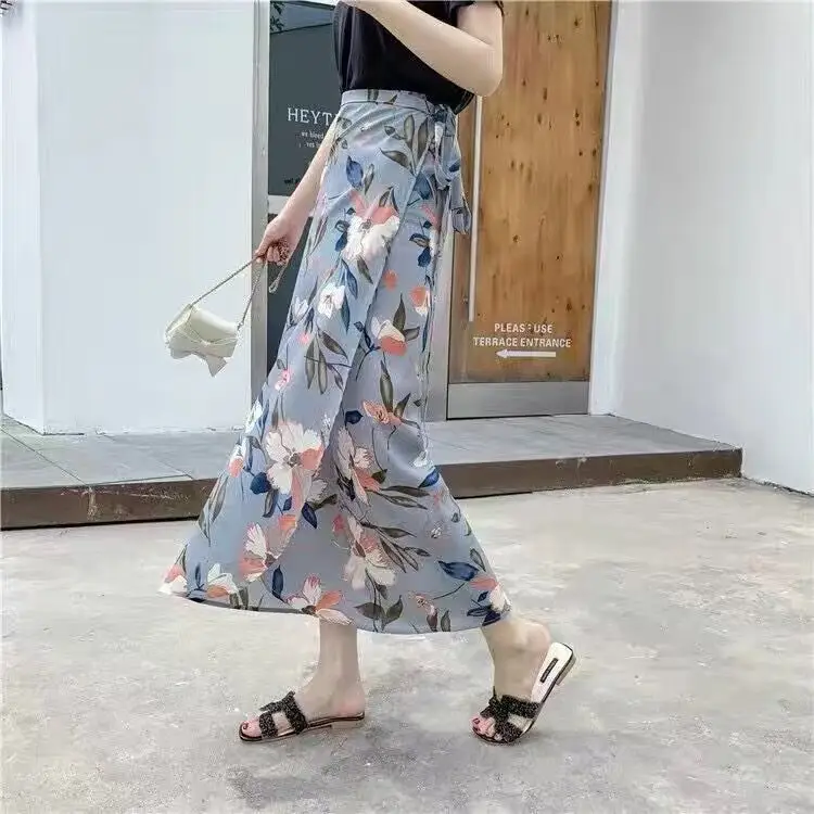 Floral Lace-up Skirt Summer Wear - Image 14
