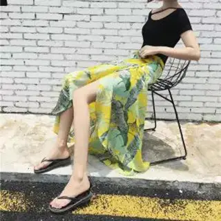 Floral Lace-up Skirt Summer Wear - Image 21