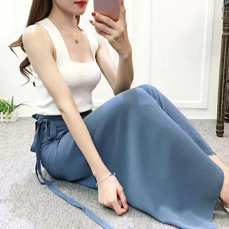 Floral Lace-up Skirt Summer Wear - Image 25