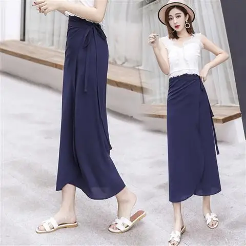 Floral Lace-up Skirt Summer Wear - Image 28
