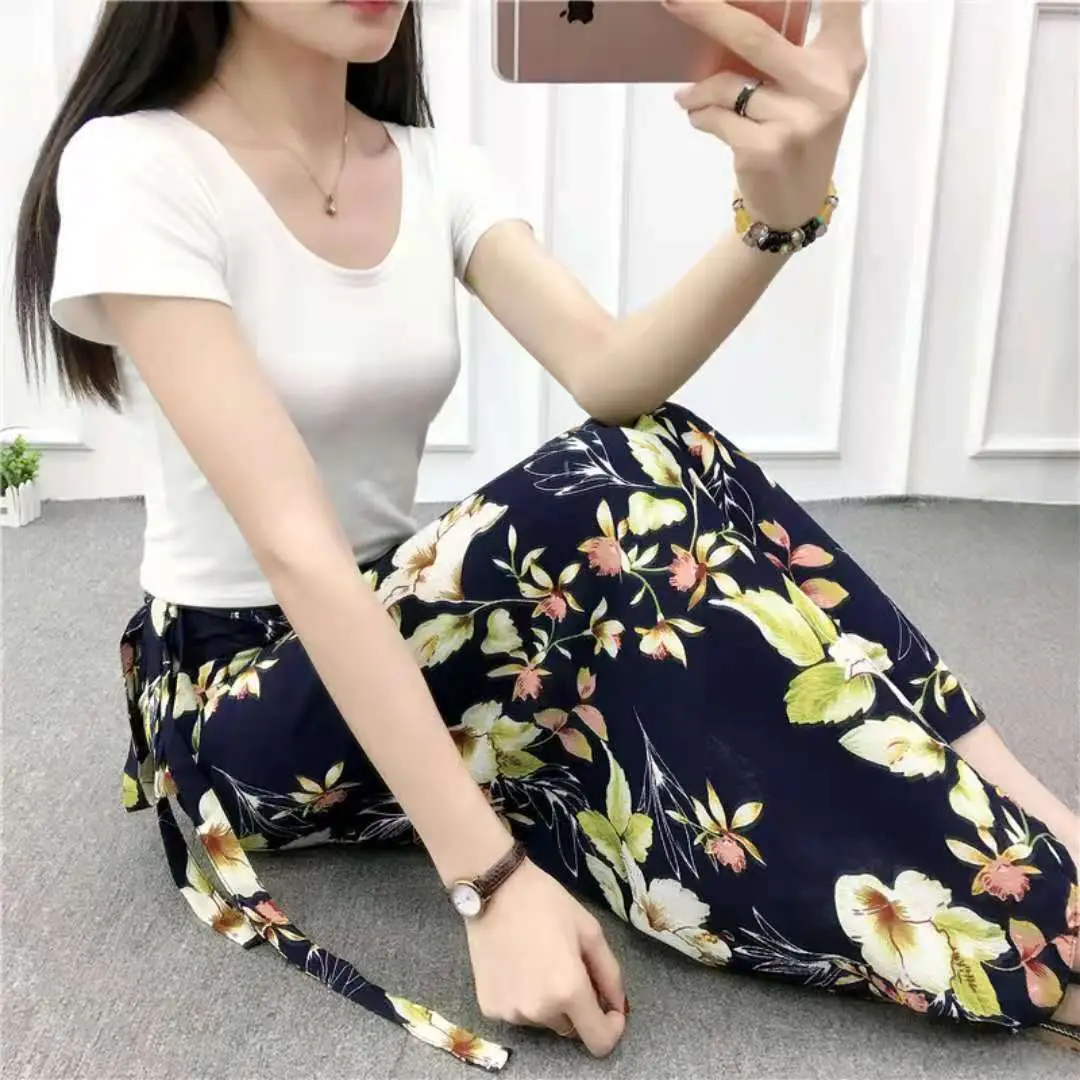 Floral Lace-up Skirt Summer Wear - Image 31