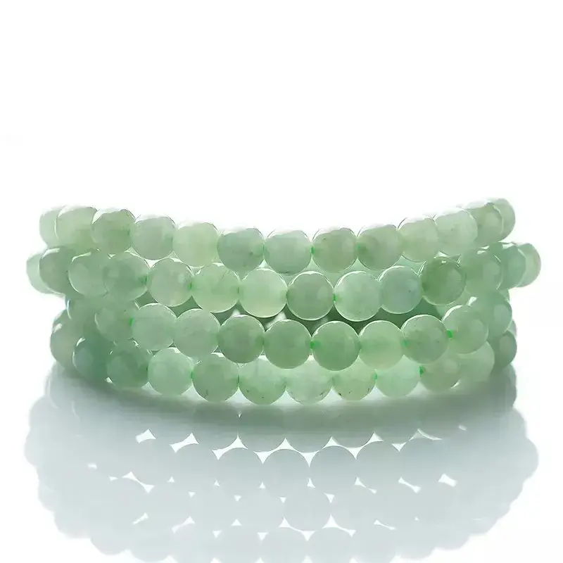 Guan Yu Jade Necklace 8mm Three Color Beads Wholesale - Image 7