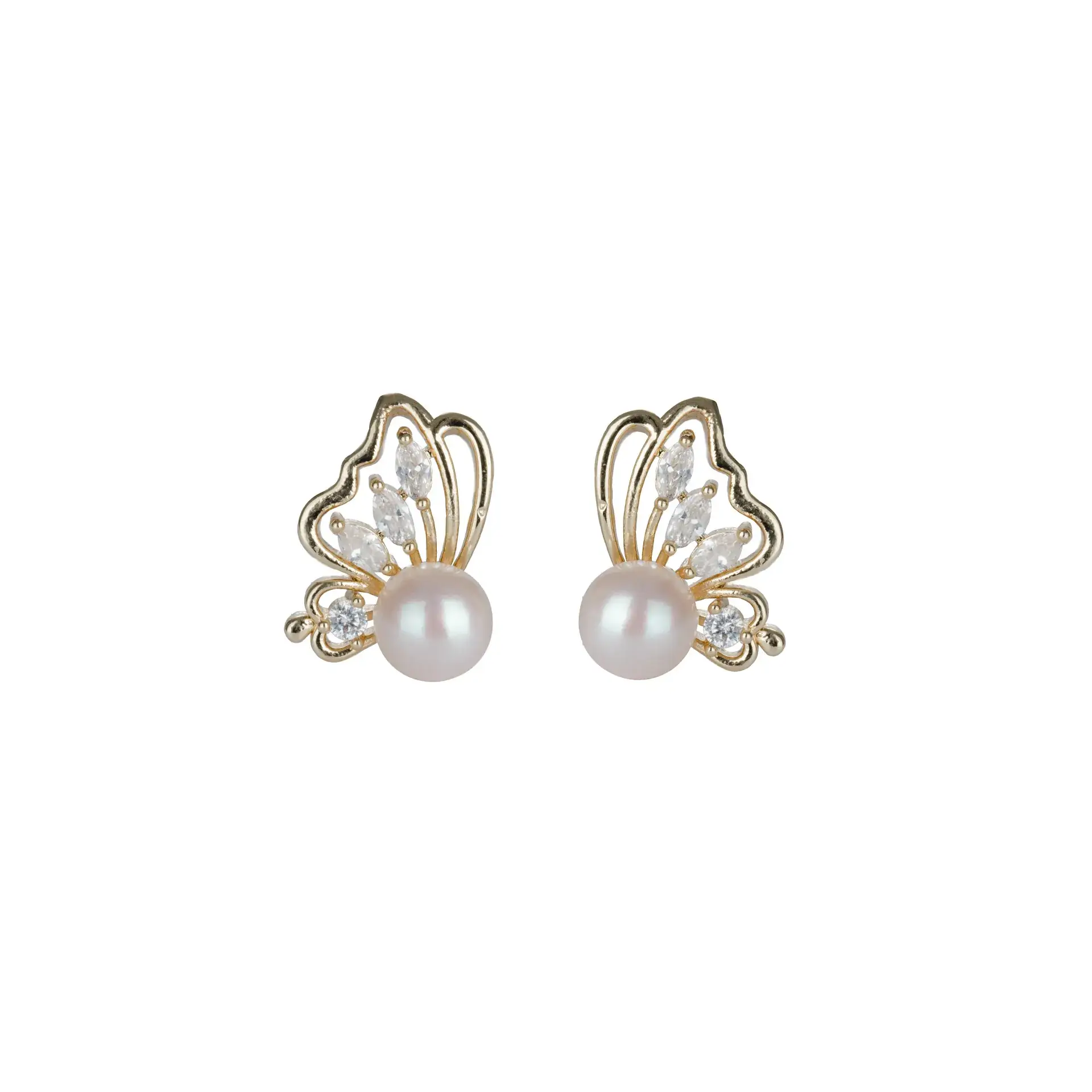 S925 Silver Butterfly Pearl Earrings for Women - Image 6