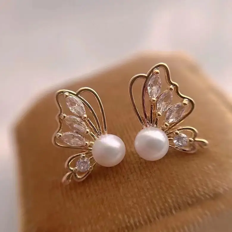 S925 Silver Butterfly Pearl Earrings for Women — feature 3