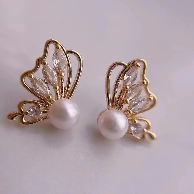 S925 Silver Butterfly Pearl Earrings for Women — feature 4